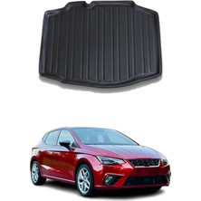 Omac Seat Ibiza Hb 2017-2021 Arası Uyumlu Araca Özel Kauçuk Tpe Bagaj Havuzu Siyah