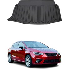 Omac Seat Ibiza Hb 2022+ Uyumlu Araca Özel Kauçuk Tpe Bagaj Havuzu Siyah Alt Kademe Için