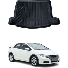 Omac Honda Civic Hb 2013-2016 Arası Uyumlu Araca Özel Kauçuk Tpe Bagaj Havuzu Siyah