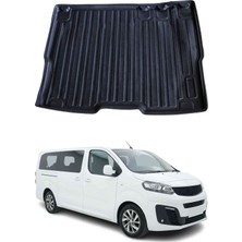 Omac Fiat Ulysse 8+1 2022+ Uyumlu Araca Özel Kauçuk Tpe Bagaj Havuzu Siyah
