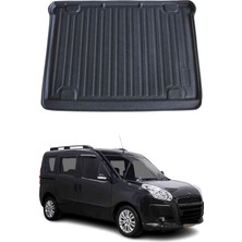 Omac Fiat Doblo 2010+ Uyumlu Araca Özel Kauçuk Tpe Bagaj Havuzu Siyah 5 Koltuklu Için