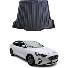 Omac Ford Focus 5 Sedan 2018-2024 Arası Uyumlu Araca Özel Kauçuk Bagaj Havuzu Siyah Ince Stepneli Için