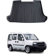 Omac Fiat Doblo Van 2001-2009 Arası Uyumlu Araca Özel Kauçuk Tpe Bagaj Havuzu Siyah Koltuklu Için