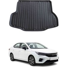 Omac Honda City Sedan 2021+ Uyumlu Araca Özel Kauçuk Tpe Bagaj Havuzu Siyah