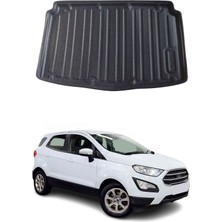 Omac Ford Ecosport 2018-2022 Uyumlu Araca Özel Kauçuk TPE Bagaj Havuzu Siyah Alt Kademe için