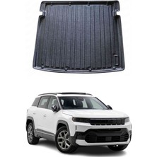 Omac Jeep Compass 2026+ Uyumlu Araca Özel Kauçuk Tpe Bagaj Havuzu Siyah Üst Kademe Için