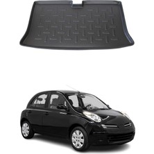 Omac Nissan Micra 2004-2010 Arası Uyumlu Araca Özel Kauçuk Tpe Bagaj Havuzu Siyah