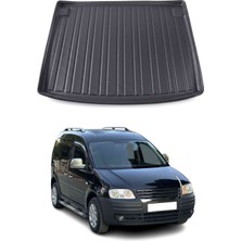 Omac Vw Caddy Combi Van 2004-2010 Arası Uyumlu Araca Özel Kauçuk Tpe Bagaj Havuzu Siyah Koltuklu Için