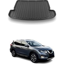 Omac Nissan X-Trail 7 Koltuklu 2017+ Uyumlu Araca Özel Kauçuk Tpe Bagaj Havuzu Siyah