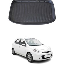 Omac Nissan Micra 2011-2019 Arası Uyumlu Araca Özel Kauçuk Tpe Bagaj Havuzu Siyah