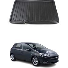 Omac Opel Corsa E 2015-2019 Arası Uyumlu Araca Özel Kauçuk Tpe Bagaj Havuzu Siyah Üst Kademe Için