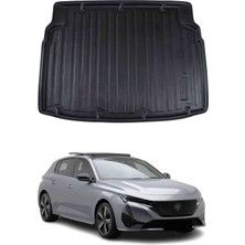 Omac Peugeot 308 Hb 2022+ Uyumlu Araca Özel Kauçuk Tpe Bagaj Havuzu Siyah
