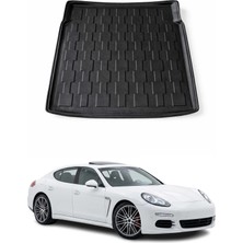 Omac Porsche Panamera 2010-2016 Arası Uyumlu Araca Özel Kauçuk Tpe Bagaj Havuzu Siyah