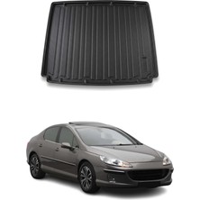 Omac Peugeot 407 Sedan 2005-2011 Arası Uyumlu Araca Özel Kauçuk Tpe Bagaj Havuzu Siyah