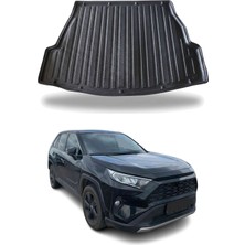Omac Toyota Rav4 Hybrit 2019+ Uyumlu Araca Özel Kauçuk Tpe Bagaj Havuzu Siyah