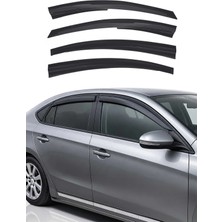 Omac Chevrolet Cruze Sedan 2008-2017 Uyumlu Araca Özel Sport Style Akrilik Cam Rüzgarlığı Koyu 4 Parça