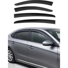 Omac Ford Focus 5 Sedan/hb 2018-2024 Uyumlu Araca Özel Sport Style Akrilik Cam Rüzgarlığı Koyu 4 Parça