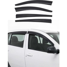 Omac Dacia Sandero Hatchback 2021-2024 Uyumlu Araca Özel Sport Style Akrilik Cam Rüzgarlığı Koyu 4 Parça