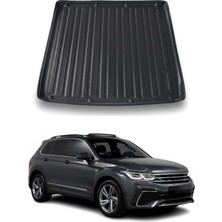 Omac Vw Tiguan 2017+ Uyumlu Araca Özel Kauçuk Tpe Bagaj Havuzu Siyah Uzun Şase Için