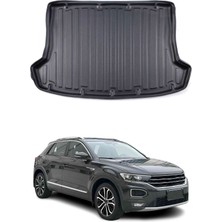 Omac Vw T-Roc 2019+ Uyumlu Araca Özel Kauçuk Tpe Bagaj Havuzu Siyah Üst Kademe Için