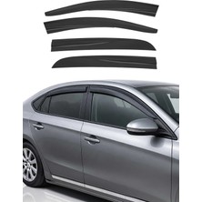 Omac Opel Corsa D/corsa E Hb 2007-2018 Uyumlu Araca Özel Sport Style Akrilik Cam Rüzgarlığı Koyu 4 Parça