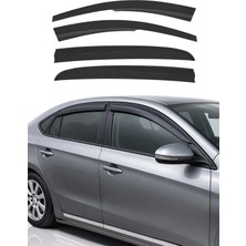 Omac Opel Astra H/c Hb/sedan 2004-2013 Uyumlu Araca Özel Sport Style Akrilik Cam Rüzgarlığı Koyu 4 Parça
