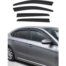 Omac Peugeot 307/308 Hb 2000-2014 Uyumlu Araca Özel Sport Style Akrilik Cam Rüzgarlığı Koyu 4 Parça
