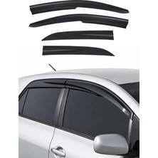 Omac Toyota Auris Sedan 2013-2017 Uyumlu Araca Özel Sport Style Akrilik Cam Rüzgarlığı Koyu Duman 4 Parça