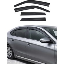 Omac Opel Vectra B Sedan 1996-2003 Uyumlu Araca Özel Sport Style Akrilik Cam Rüzgarlığı Koyu 4 Parça