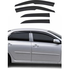 Omac Toyota Corolla Sedan 2019-2024 Uyumlu Araca Özel Sport Style Akrilik Cam Rüzgarlığı Koyu 4 Parça