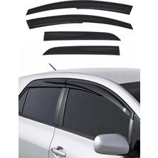 Omac Toyota Auris Hatchback 2006-2012 Uyumlu Araca Özel Sport Style Akrilik Cam Rüzgarlığı Koyu 4 Parça