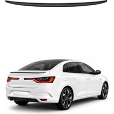 Omac Renault Megane 4 2016-2024 Arası Uyumlu Araca Özel Bagaj Spoileri Piano Siyah 1 Parça