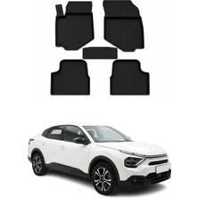 Omac Citroen C4 x 2020-2026 Uyumlu 4d Havuzlu Paspas Kauçuk Siyah 5 Parça