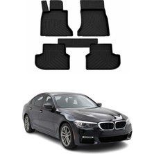 Omac Bmw 5 Series G30 2017-2023 Uyumlu 4d Havuzlu Paspas Kauçuk Siyah 5 Parça
