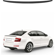 Omac Skoda Octavia Iıı 2013-2019 Arası Uyumlu Araca Özel Bagaj Spoileri Piano Siyah 1 Parça