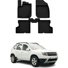 Omac Dacia Duster 1 2011-2017 Uyumlu 4d Havuzlu Paspas Kauçuk Siyah 5 Parça
