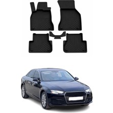 Omac Audi A4 (B9) 2016-2019 Uyumlu 4d Havuzlu Paspas Kauçuk Siyah 5 Parça