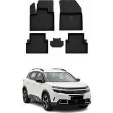 Omac Citroen C5 Aircross 2017-2026 Uyumlu 4d Havuzlu Paspas Kauçuk Siyah 5 Parça