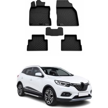 Omac Renault Kadjar 1 Facelift 2018-2026 Uyumlu 4d Havuzlu Paspas Kauçuk Siyah 5 Parça