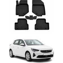 Omac Opel Corsa F 2019-2026 Uyumlu 4d Havuzlu Paspas Kauçuk Siyah 5 Parça