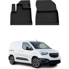 Omac Opel Combo E 2018-2026 Uyumlu 4d Ön Havuzlu Paspas Kauçuk Siyah 2 Parça