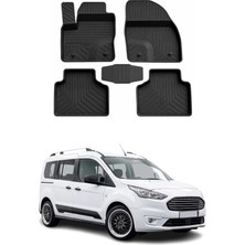 Omac Ford Tourneo Connect 2-3 2014-2023 Uyumlu 4d Havuzlu Paspas Kauçuk Siyah 5 Parça