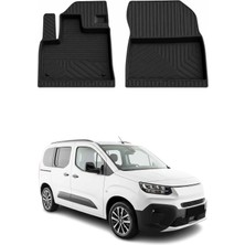 Omac Fiat Doblo 3 Van 2022-2026 Uyumlu 4d Ön Havuzlu Paspas Kauçuk Siyah 2 Parça