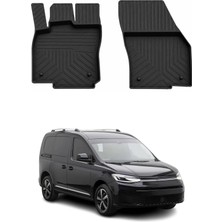 Omac Volkswagen Caddy 5 2020-2026 Uyumlu 4d Ön Havuzlu Paspas Kauçuk Siyah 2 Parça