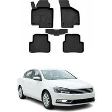 Omac Volkswagen Passat B7 2010-2014 Uyumlu 4d Havuzlu Paspas Kauçuk Siyah 5 Parça