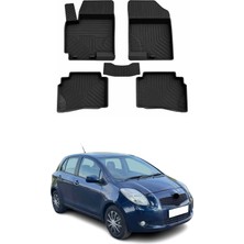 Omac Toyota Yaris 2-3 2005-2013 Uyumlu 4d Havuzlu Paspas Kauçuk Siyah 5 Parça