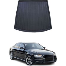 Omac Audi A4 Sedan B8 2008-2015 Arası Uyumlu Araca Özel Kauçuk Tpe Bagaj Havuzu Siyah
