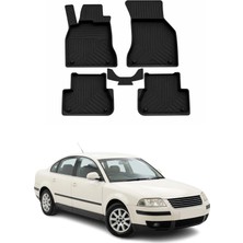 Omac Volkswagen Passat B5.5 2000-2004 Uyumlu 4d Havuzlu Paspas Kauçuk Siyah 5 Parça