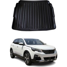 Omac Peugeot 3008 Crossover 2017-2023 Arası Uyumlu Araca Özel Kauçuk Bagaj Havuzu Siyah Alt Kademe için