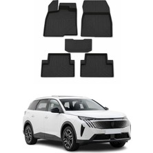 Omac Peugeot 5008 Hybrid 2024-2026 Uyumlu 4d Havuzlu Paspas Kauçuk Siyah 5 Parça